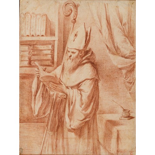 Saint Augustine Reading in an Interior